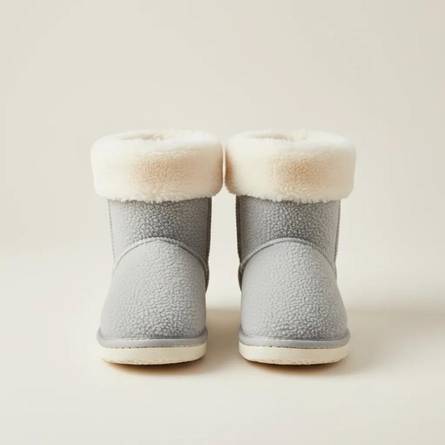 Pantufa Bota Cano Médio com Solado Antiderrapante