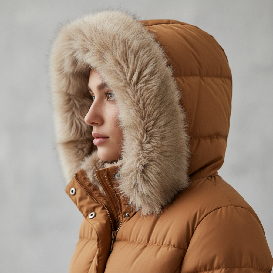 Jaqueta Blusa Feminina Puffer Forrada Impermeável Inverno - 5