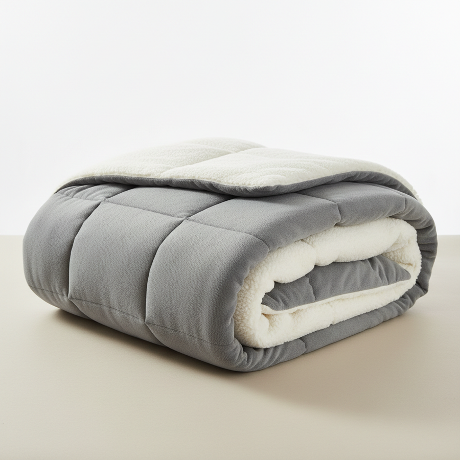 Coberdrom Casal Queen Sherpa - Dupla Face - 2,40m x 2,20m