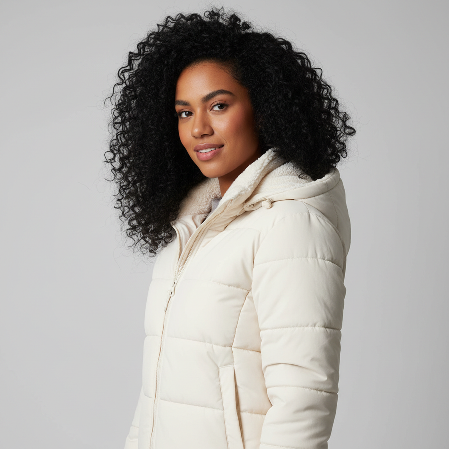 Jaqueta Blusa Feminina Puffer Forrada Impermeável Inverno - 2