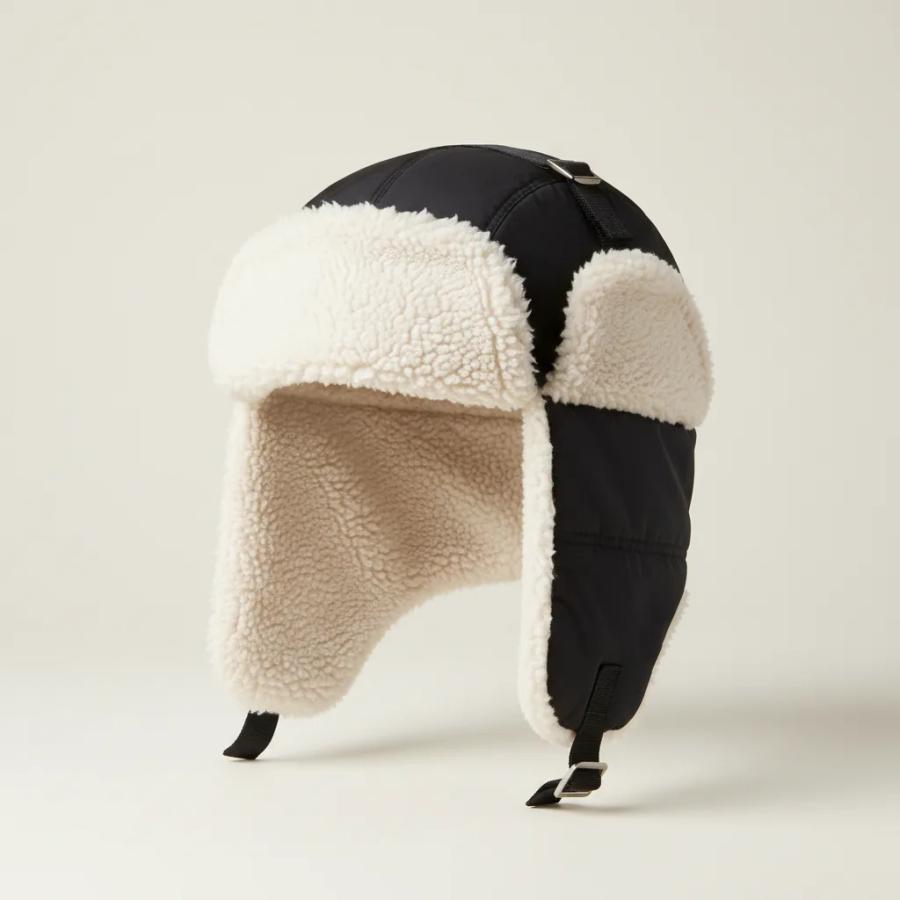 Gorro Trapper com Orelhas Forrado em Pelúcia