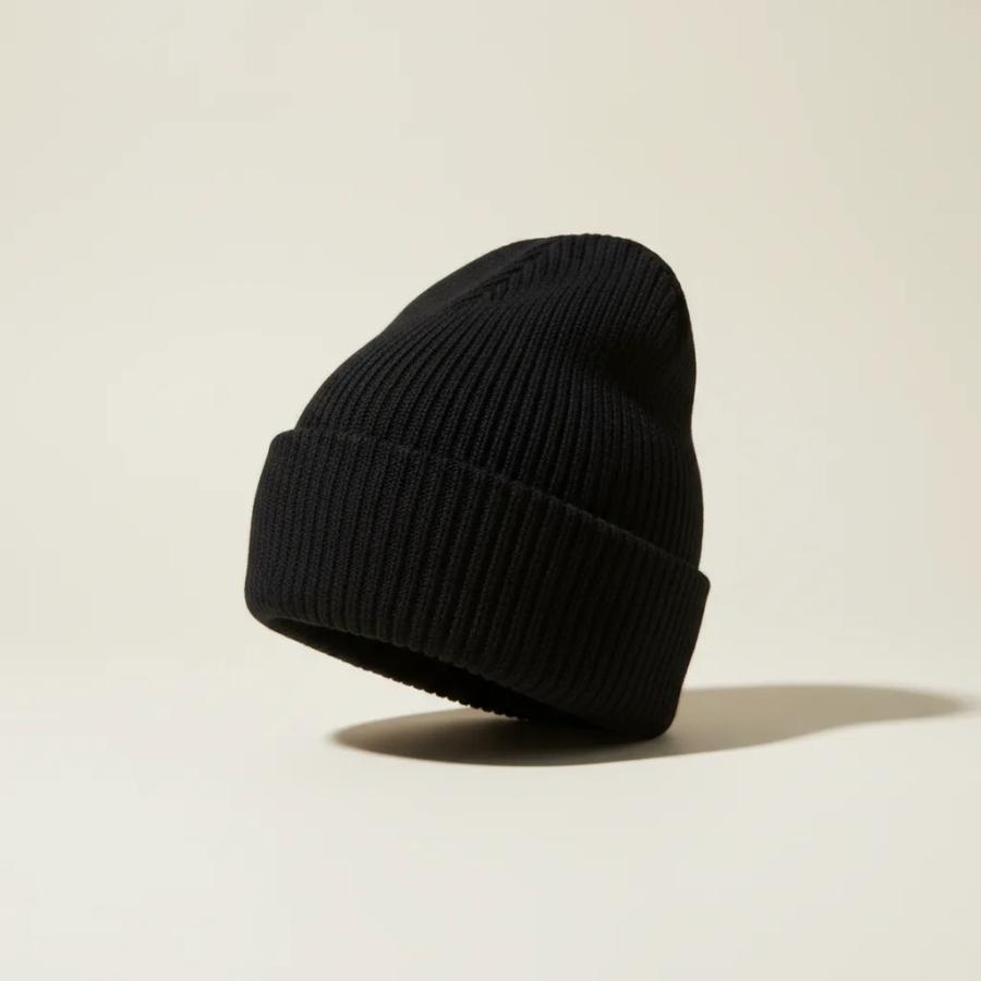 Touca Beanie de Tricô Canelado Unissex